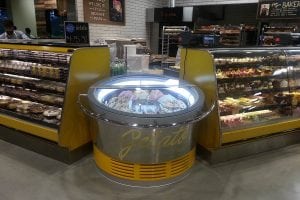Whole Foods Pastry Gelato Case