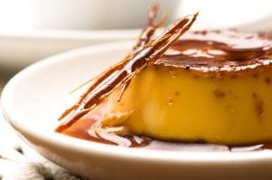 Delicious creme caramel dessert