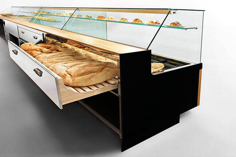 Neutral & Bread Display Cases