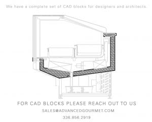 Gelato Display Case CAD Block Image