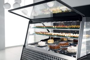 Cake and Pastry Display Case Open