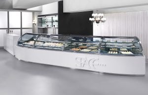 Space White Closed Display Case