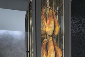 Meat from the ceiling.