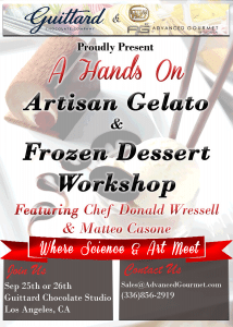 Guittard Gelato Workshop by Advanced Gourmet