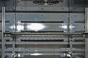 JOF-ONE Blast Freezer Interior with wire shelf