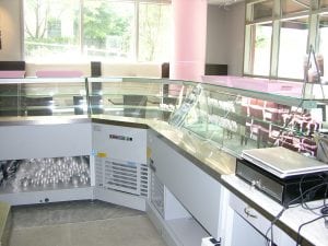 Chocolate Display Pastry Case - Chocolate Pink