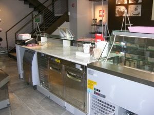 POS Station Refrigerated Storage - Chocolate Pink