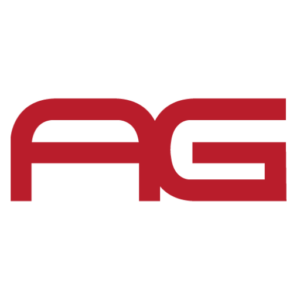 Red stylized letters FG connected together on a white background. The design uses bold, geometric lines to form the two letters as a single graphic element.